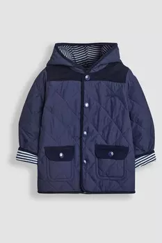 Стеганая куртка Jojo Maman Bb, синий