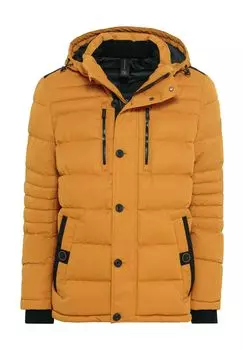 Стеганая куртка "Jubil А", капюшон, воротник-стойка, мужская CASAMODA, желтый