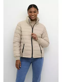 Стеганая куртка Kaffe, бежевый