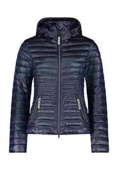 Стеганая куртка, капюшон, карманы на молнии, женская CARTOON, цвет Dark Sky