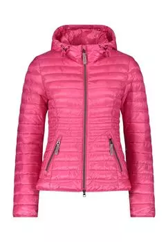 Стеганая куртка, капюшон, карманы на молнии, женская CARTOON, розовый
