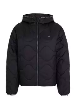 Стеганая куртка, капюшон, воротник стойка, женская TOMMY Jeans, цвет Bds Black
