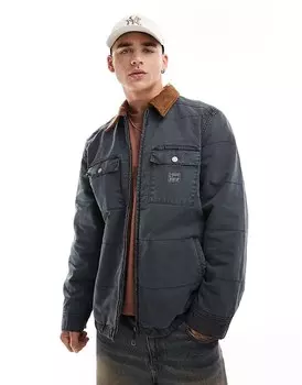 Стеганая куртка Lee Workwear из парусины антрацитового цвета