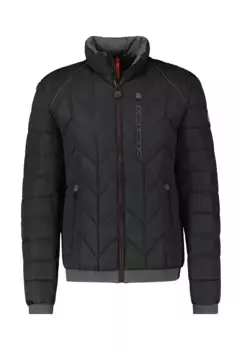 Стеганая куртка LERROS "Модная стеганая куртка LERROS", без капюшона, черный