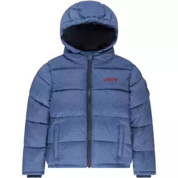 Стеганая куртка Levi's Kids с капюшоном для МАЛЬЧИКОВ, цвет dress blues