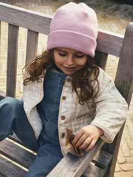 Стеганая куртка Lil Atelier, цвет creme/wei