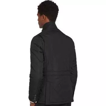 Стеганая куртка Lutz мужская Barbour, черный