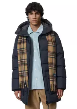 Стеганая куртка Marc O'Polo с капюшоном, синий