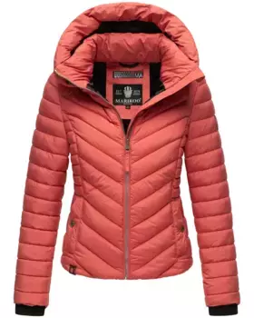 Стеганая куртка Marikoo "Кагоми" с большим капюшоном, цвет Rouge