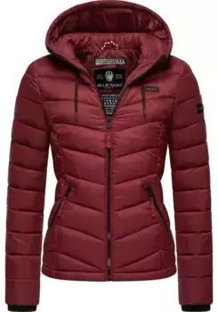 Стеганая куртка Marikoo "Куала" с капюшоном, сверхлегкая переходная куртка с капюшоном, красный