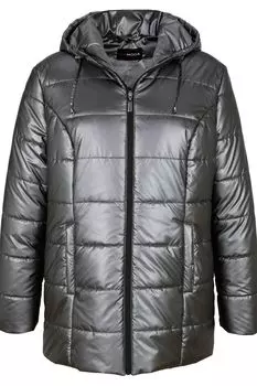 Стеганая куртка MIAMODA, серебряный