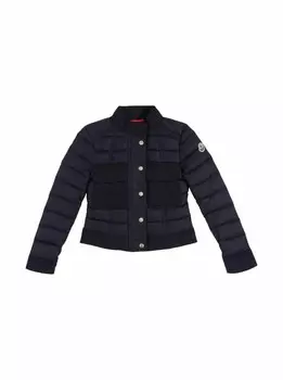 Стеганая куртка Moncler, тёмно-синий