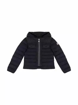 Стеганая куртка Moncler, тёмно-синий