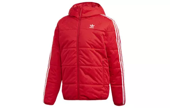 Стеганая куртка мужская алая Adidas Originals, цвет Scarlet