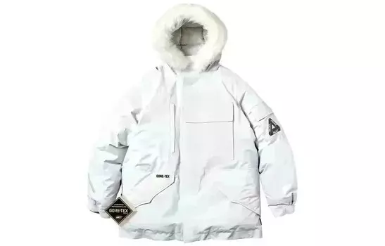 Стеганая куртка мужская белый Palace