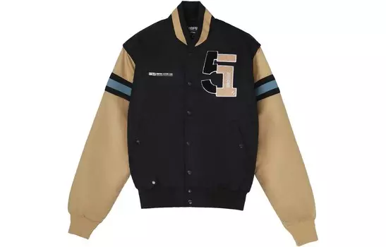 Стеганая куртка мужская черная Starfish Brown Lining, черный