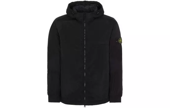 Стеганая куртка мужская черная Stone Island, черный