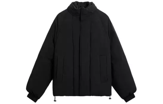 Стеганая куртка мужская черная Zara, черный