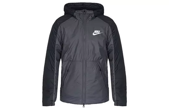 Стеганая куртка мужская черный/серый Nike