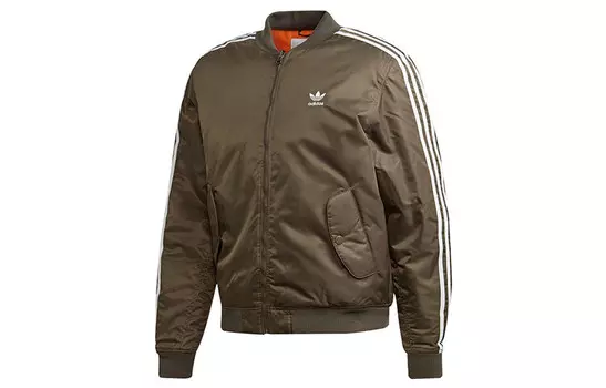 Стеганая куртка мужская, цвет коричневый Adidas Originals, цвет Tree brown