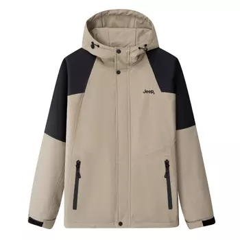 Стеганая куртка мужская Jeep, цвет Light Khaki/Black