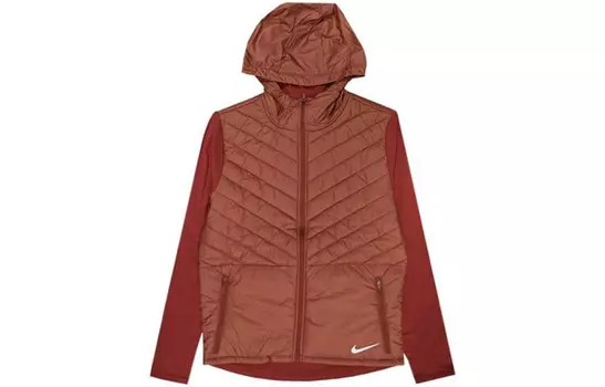 Стеганая куртка мужская кирпично-красная Nike, красный