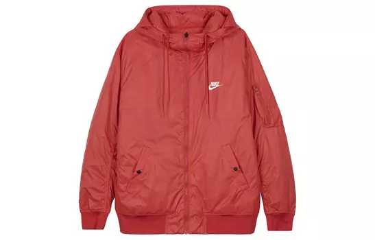 Стеганая куртка мужская красная Nike, красный