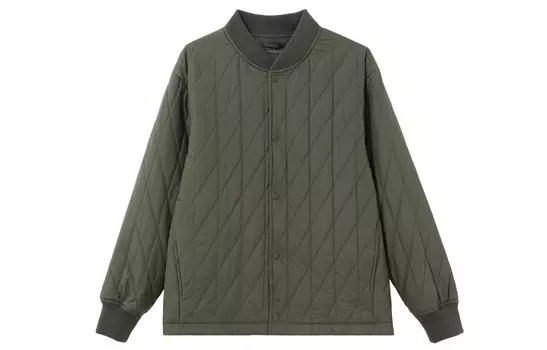 Куртка Uniqlo Air Heattech стеганая теплая, 56 оливковый