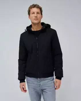 Стеганая куртка мужская с карманами Salsa Jeans, черный