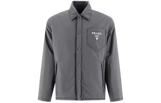 Стеганая куртка мужская серая Prada, серый