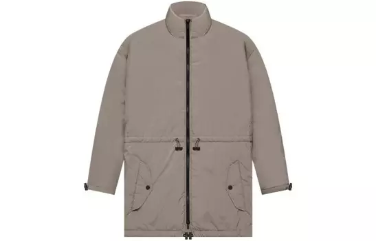 Стеганая куртка мужская серо-коричневого цвета Fear Of God Essentials, коричневый