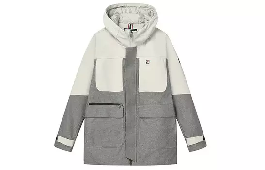 Стеганая куртка мужская серый Fila