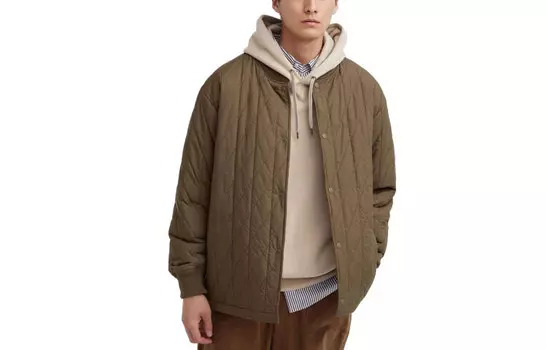 Куртка Uniqlo Air Heattech стеганая теплая, 35 коричневый