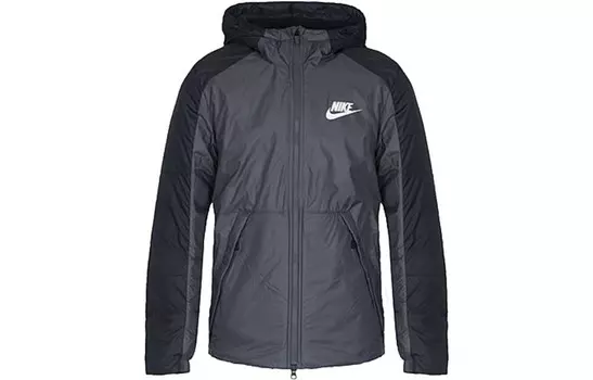 Стеганая куртка мужская темно-серая Nike, темно-серый