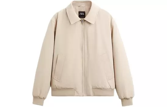 Стеганая куртка мужская загар Zara, цвет Tan