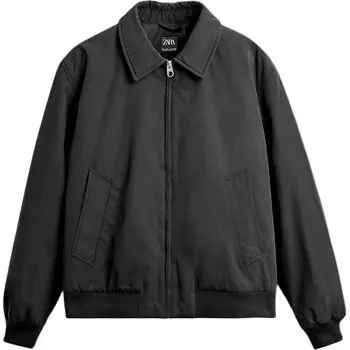 Стеганая куртка мужская Zara, черный