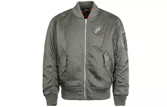 Стеганая куртка мужская зеленая Nike, зеленый