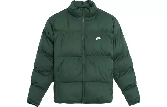Стеганая куртка мужская зеленая Nike, зеленый