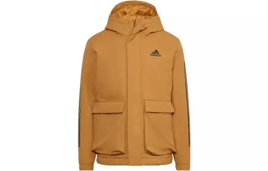 Стеганая куртка мужская желтая Adidas, желтый