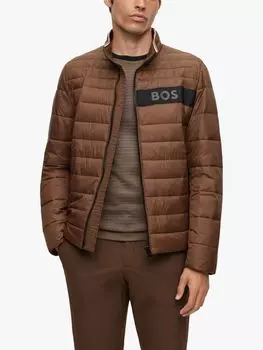 Стеганая куртка на молнии BOSS Darolus HUGO BOSS, открытый зеленый