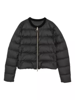 Стеганая куртка на молнии MONCLER, черный