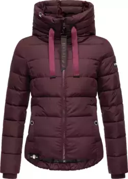Стеганая куртка Navahoo "Amayaa", с капюшоном, стильная женская зимняя куртка с классными аппликациями, красный