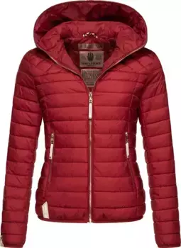 Стеганая куртка наваху "Ich Bin Hbsch", с капюшоном, легкая переходная куртка с капюшоном Navahoo, красный