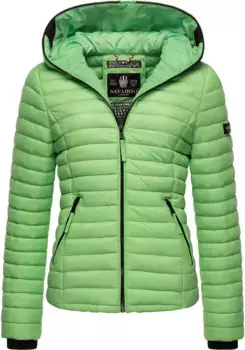 Стеганая куртка наваху "Кимук" с капюшоном, легкая переходная куртка с капюшоном Navahoo, зеленый