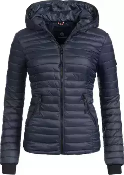 Стеганая куртка наваху "Кимук" с капюшоном, легкая переходная куртка с капюшоном Navahoo, цвет морской волны