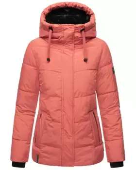 Стеганая куртка Наваху "Скажи да XIV", с капюшоном, теплая стеганая зимняя куртка с капюшоном Navahoo, розовый