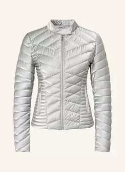 Стеганая куртка новая вона Guess, серебряный
