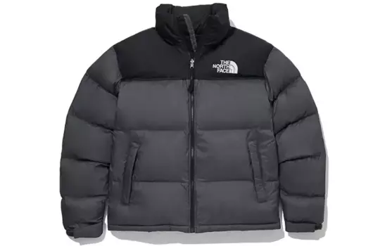 Стеганая куртка Nuptse унисекс серая The North Face, серый
