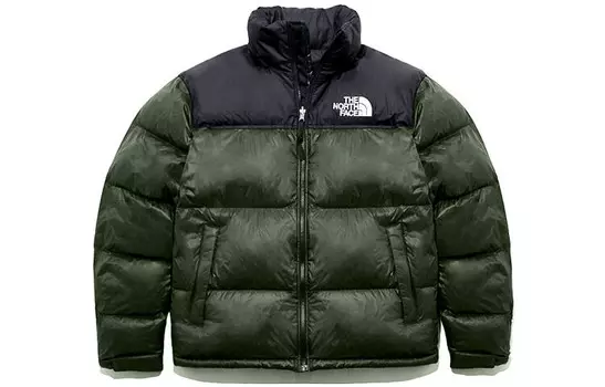 Стеганая куртка Nuptse унисекс The North Face, зеленый