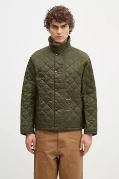 Стеганая куртка OS Transport Barbour, зеленый